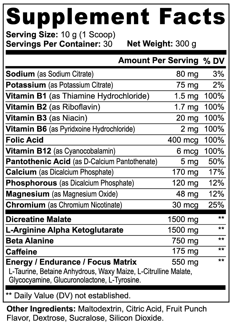 Official Pre-Workout (Fruit Punch)