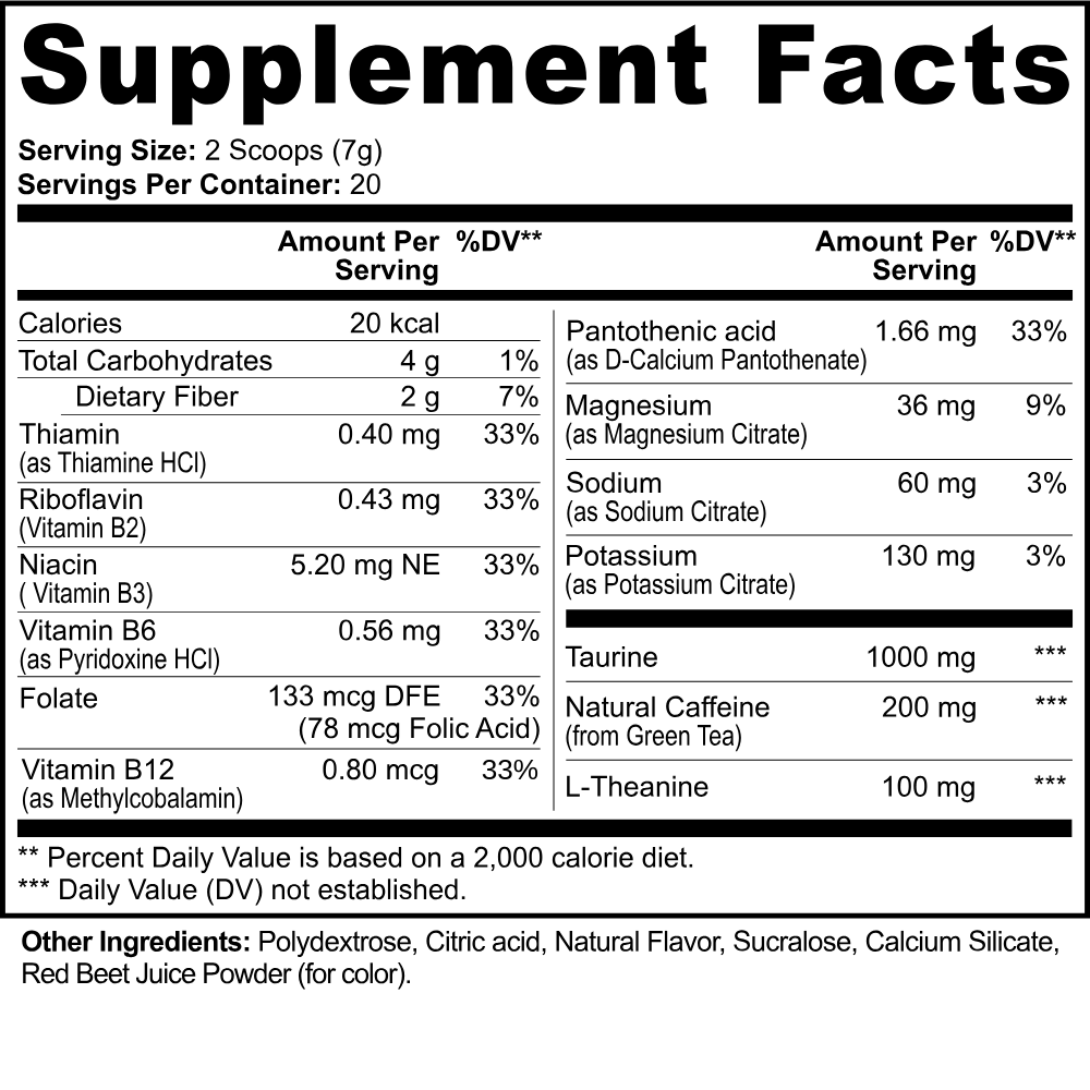 Energy Powder (Strawberry Shortcake)